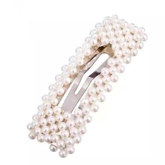 Womens Pearl Barettes Hair Clip Hair Gold Pin-92 - Picture 3 of 7